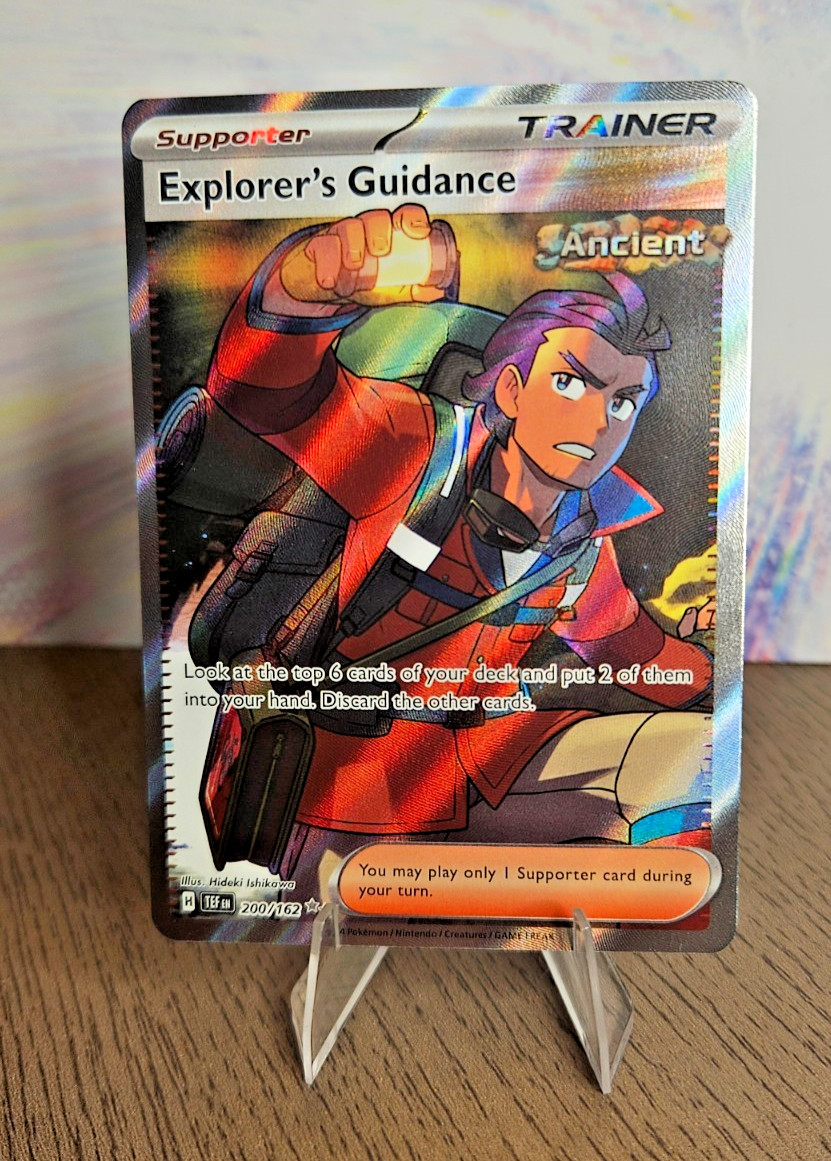 Explorer's Guidance 200/162 Full Art Trainer - Temporal Forces Pokemon Card - NM