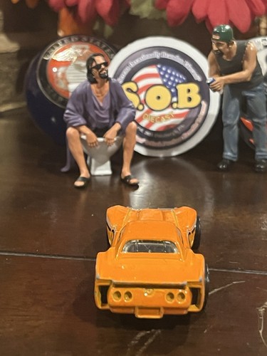 Hot Wheels 1976 Chevrolet Greenwood Corvette Orange Diecast USED EX Condition - Picture 7 of 9