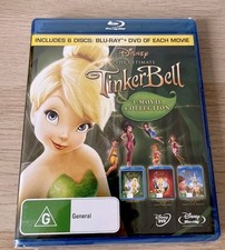 Coffret blu ray La Fée Clochette ( Les 3 Films ) 3 blu ray + 3 dvd  Neuf Avec VF
