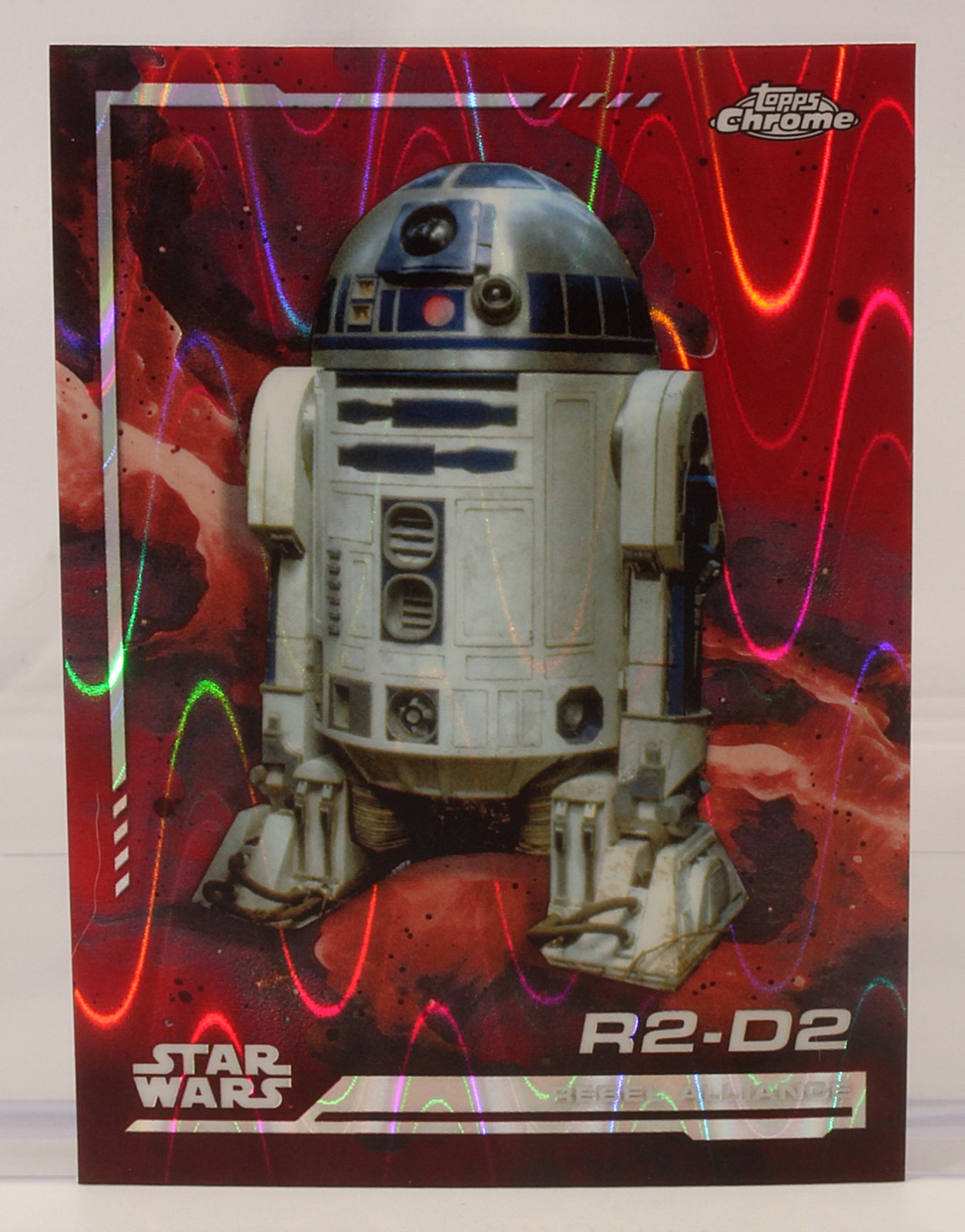 2024 Topps Star Wars Chrome R2-D2 #108 Red Blaster RayWave Refractor