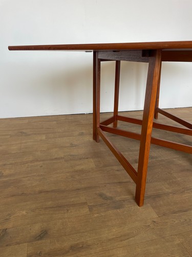 Vintage Danish Mid-Century Teak Drop Leaf Dining Table – Extendable - Picture 9 of 15