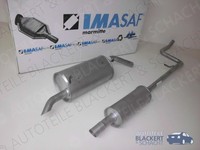 Imasaf Auspuffset für Peugeot 2008 1.6 VTI 2013- | Mitteltopf + Endtopf