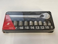 Snap-on 210RAFSM 10-Piece 3/8" Metric Low Profile Ratchet Soket Set [Unused]
