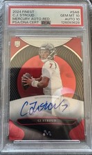 2024 Topps Finest C.j. Stroud Mercury Auto-Red 3/5 Psa 10/10