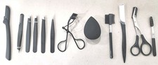 12 Pcs ,Professional Eyebrow Shaping Grooming Kit Eyebrow Grooming Kit with Lea