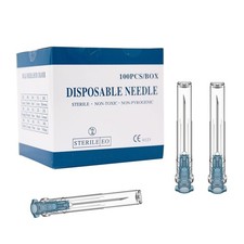 23 Gauge 1 Inch Needle 100 Pack , Luer Lock Industrial 23G-1 IN 25mm