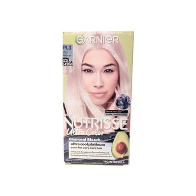 Garnier Nutrisse Ultra Color Charcoal Bleach PL3 Ultra Cool Platinum 1 Pack