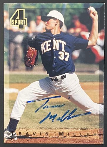 1994 Classic 4 Sport Signed #167 Travis Miller Kent State Autographed Card