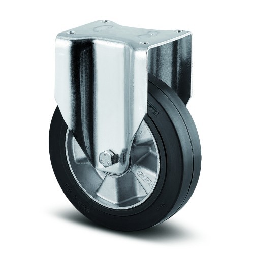 Roulette fixe ø 125 mm Zeta TENTE à platine pour charge lourde