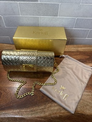 Karloff Paris Sunglasses Case Gold Chain Box Dust Bag - no sunglasses
