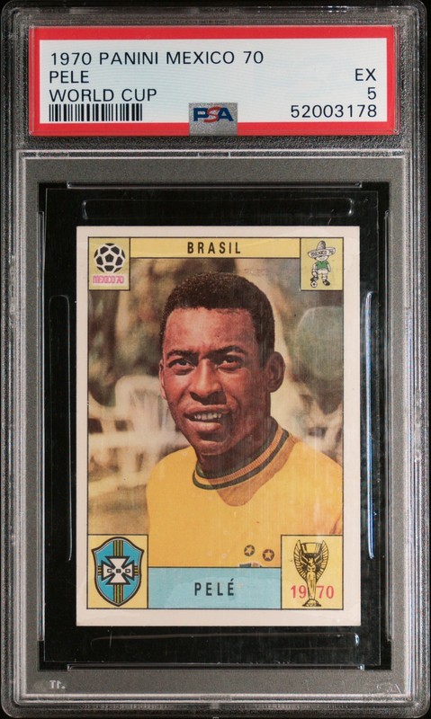 1970 PANINI WORLD CUP MEXICO 70 PELE PSA 5