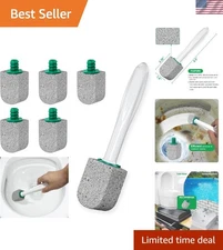5 Packs Pumice Cleaning Stone with Extra Long Handle, 1 Pumice Stone for Toil...