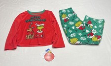 Dr Seuss The Grinch Christmas 2 Piece Pajama Set Kids Size 8 Outfit