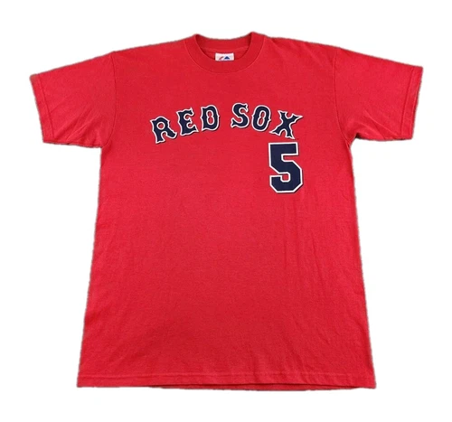 VINTAGE Nomar Garciaparra Shirt Mens Large Boston Red Sox #5 Majestic Adult A58 - Picture 1 of 11
