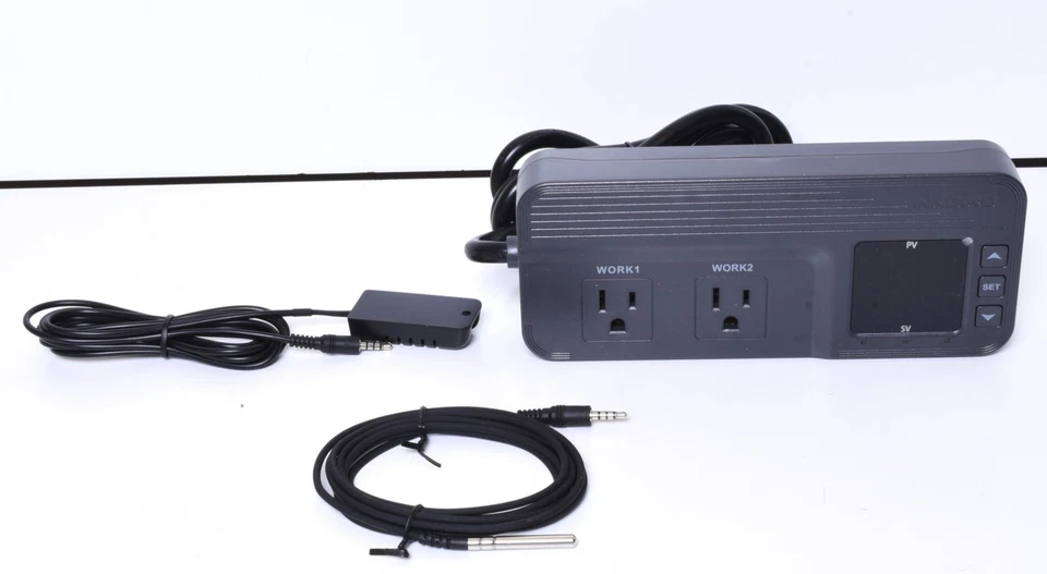 Inkbird Digital Temperature Humidity Controller Heat Cool Timer ITC-608T Brew US - Image 2 of 4