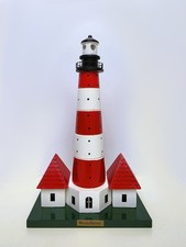 Latarnia morska Westerhever drewniany model LED migające światło 24 cm