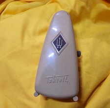 Vintage Wittner Taktell Metronom Wind-up Metronome Brown W. Germany Works 1950s
