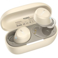 TOZO - A1 Lightweight Wireless Earbuds Headphones, Khaki - Refurbished