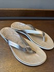 OluKai Honu Flip Flop Slip On Shoes In Rose Gold/Tan Leather Women’s Size 9 EUC