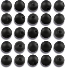 200Pcs 4Mm Matte Black Onyx Agate Beads for Jewelry Making, Natural round Loose