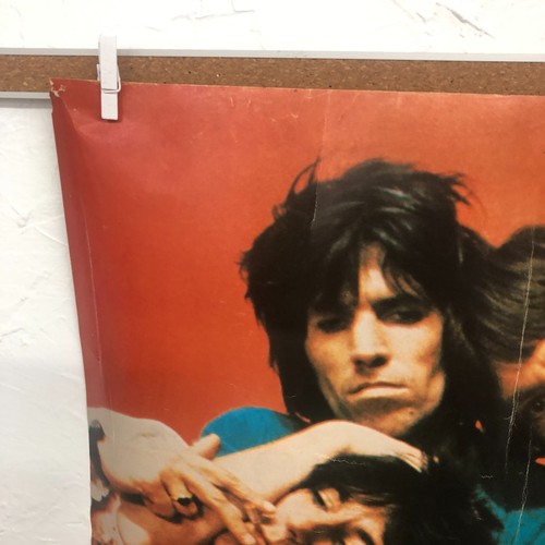 Rarer 1973 ORIGINAL ROLLING STONES PROMOTIONAL VINTAGE POSTER 28" X 20" - READ - Picture 2 of 22