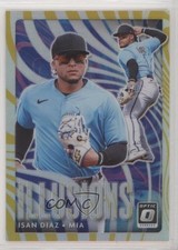 2020 Panini Donruss Optic Optic Illusions Gold Prizm 4/10 Isan Diaz #OI-4 1p5