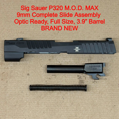 NEW Sig Sauer P320 MAX 9mm 3.9'' Comp Optics Ready XRAY3 Night OEM Slide Assembly