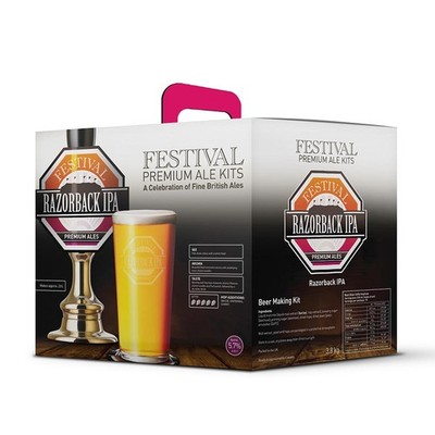 Festival Premium Ale Razorback IPA India Pale Ale Bier Set 40 Pints Homebrew