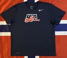 Nike Team USA Hockey GOLD MEDAL STANDARD Men’s XL Double Sided Dri-Fit T-Shirt