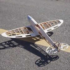 WWII Spitfire Fighter Plane Balsa Wood Airplane Model Kit Wingspan 102cm