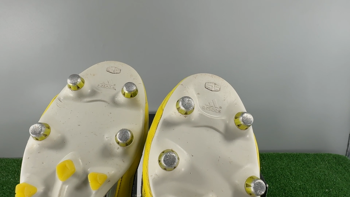 Adidas F50 Adizero SG Leather G65320 Elite US8.5 UK8 Yellow boots
