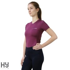 Image of Synergy T-Shirt by Hy Equestrian FIG X SMALL Super Soft Material Mesh Panels