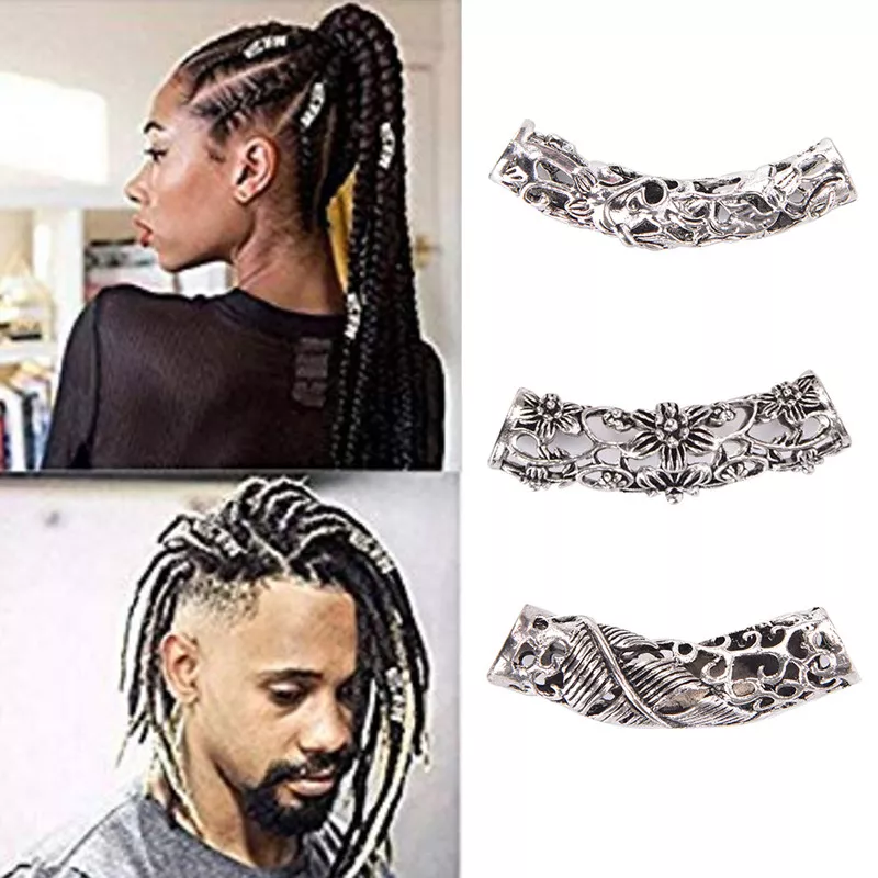 4x Viking Beard Bead Dreadlock Cuff Hair Beads Jewellery Celtic