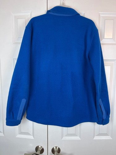 Patagonia Blue Synchilla Fleece Shirt Jacket 2 Front Pockets M - Picture 4 of 12
