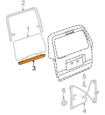 For Toyota Genuine Hatch Seal Rear 6829035031
