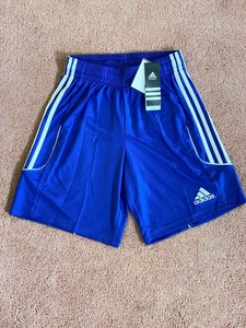 blue adidas soccer shorts