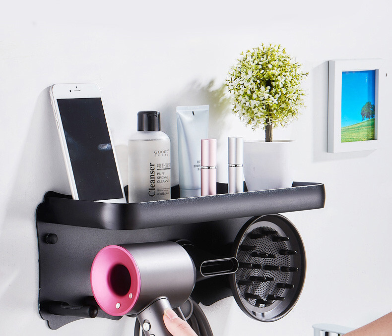 For Dyson Supersonic Hair Dryer Holder Aluminium Wall Mount Holder