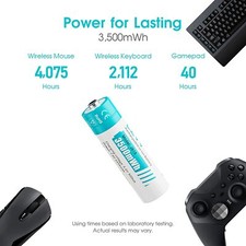 CZVV 1.5V Rechargeable AA Lithium Batteries 3500mWh Li-ion Battery Fast Charger