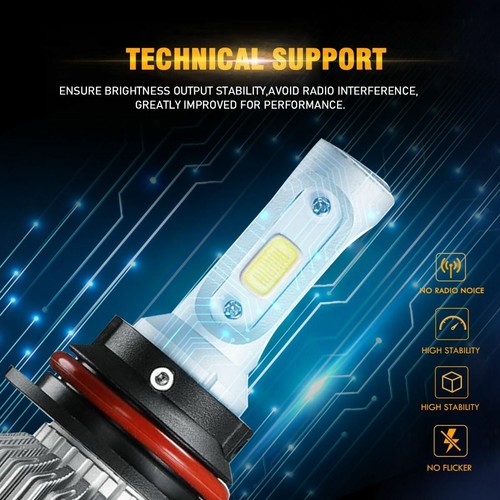 AUXBEAM 9004 HB1 72W 8000LM LED Headlight Kit Hi-Lo Beam Bulb Replace Xenon HID - Picture 7 of 12
