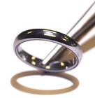 White Tungsten Carbide womens comfort fit 4 3/4  wedding band ring 3mm 3.4g — photo 6