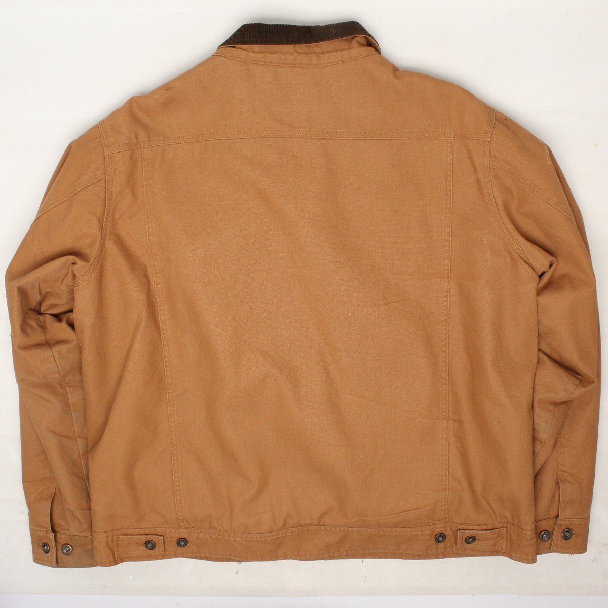 Woolrich Sherpa Lined Trucker Jacket Mens 2XL Tan Cotton