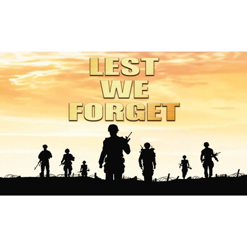 8ft 5ft 3ft Lest We Forget Poppy Army Navy RAF Soldier Remembrance Flag Flags - Picture 22 of 44