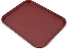  Cafe Plastic Fast Food Tray4" x8" 1 Burgundy