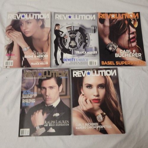 RARE LOT OF 5 Revolution Watch magazines watch collector 2011 lifestyle 18 19