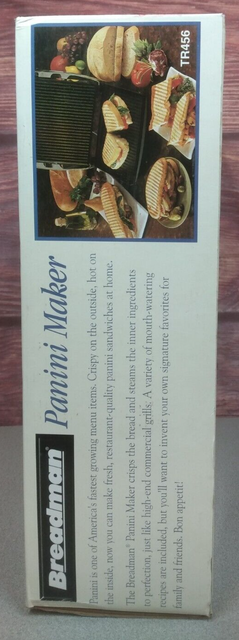 breadman panini maker tr456