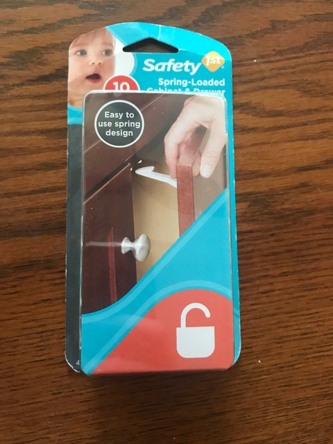 Safety 1st Spring Loaded Cabinet Drawer Latches 10ct For Sale