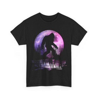 Bigfoot Moon Graphic Night Forest! Cool Sasquatch Men women T-Shirt