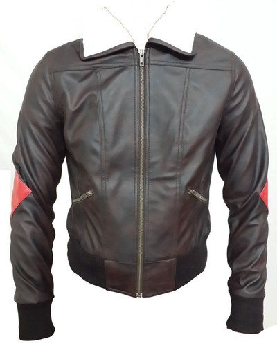 Nueva Chaqueta de Cuero Sintético Escuadrón Suicida Bombshell para Mujer - Imagen 2 de 5