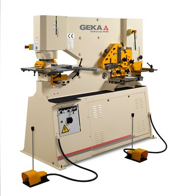 55 Ton Geka Hydracrop 55SD Ironworker, 2025 - W/2-Year Warranty, Brand New