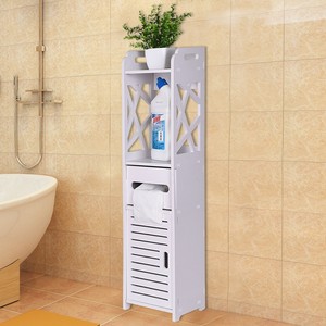 Bathroom Corner Storage Shelf Cabinet Toilet Vanity Cabinet Bath